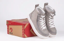 Grey Jersey BILLY Classic Lace Highs -Billy Footwear BK17007 050 v2 on box 2 940x614 c8f5ded1 a952 434b 8c47 998143c64f76