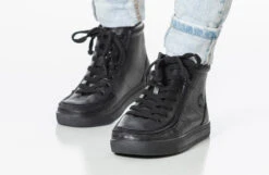 Black To The Floor Leather BILLY Classic Lace Highs -Billy Footwear BK21300 002 studio standing 2 940x614 4ba25071 85ee 4165 b571 ff08d601be5e