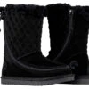 FINAL SALE - Black BILLY Cozy Quilt Lux Boots