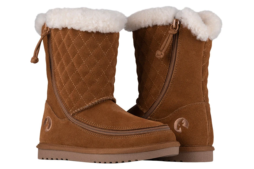 FINAL SALE - Chestnut BILLY Cozy Quilt Lux Boots 1 FINAL SALE - Chestnut BILLY Cozy Quilt Lux Boots