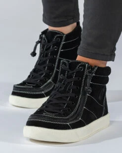 Black Suede BILLY Ten9 Street High Tops 15 Black Suede BILLY Ten9 Street High Tops -Billy Footwear BK21329 001 studio standing 2 704x880 d3a68aac 2f72 472a 9408 801b9877332d