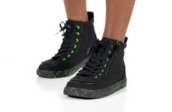 FINAL SALE - Black/Green Speckle BILLY Classic Lace High Tops -Billy Footwear BK22100 002 studio standing 2 940x614 9b6c7f84 a0d8 4857 a067 af4b3fe706b6