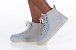 FINAL SALE - Grey/Blue Speckle BILLY Classic Lace High Tops -Billy Footwear BK22100 020 studio standing 1 940x614 2d2220c3 0d1a 4bad affe 34500a15e9c4
