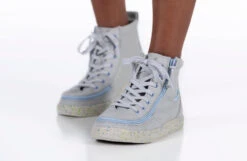 FINAL SALE - Grey/Blue Speckle BILLY Classic Lace High Tops -Billy Footwear BK22100 020 studio standing 2 940x614 1a06ad44 eac0 45cb 9fab e179630b0f2f