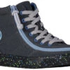 FINAL SALE - Charcoal/Blue Speckle BILLY Classic Lace High Tops
