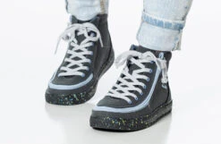 FINAL SALE - Charcoal/Blue Speckle BILLY Classic Lace High Tops -Billy Footwear BK22100 021 studio standing 2 940x614 d407dd69 6270 4a22 8ca3 cdc69df9e97f