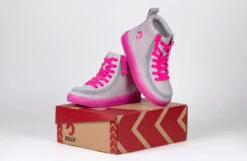 FINAL SALE - Grey/Pink BILLY Classic Lace High Tops -Billy Footwear BK22100 050 studio 3 940x614 5f98c15a 4393 4efb 896c fba8a6c86595