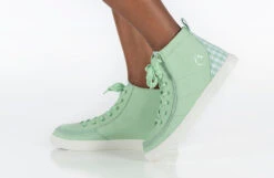 FINAL SALE - Green Gingham BILLY Classic Lace High Tops -Billy Footwear BK22100 330 studio standing 1 940x614 87d9d34b 7591 4712 add5 6ac324f98b88