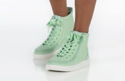 FINAL SALE - Green Gingham BILLY Classic Lace High Tops -Billy Footwear BK22100 330 studio standing 2 940x614 f97929a2 83f3 4b23 a97c 825a3e6c308f