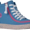 FINAL SALE - Blue/Pink Speckle BILLY Classic Lace High Tops