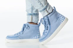 FINAL SALE - Blue Gingham BILLY Classic Lace High Tops -Billy Footwear BK22100 450 studio standing 1 940x614 03dcb56d 520b 4213 82ce c726ed21b04e