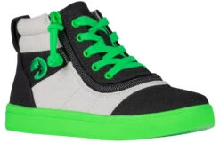 Billy Footwear 27 FINAL SALE - Black/Green BILLY Street Short Wrap High Tops