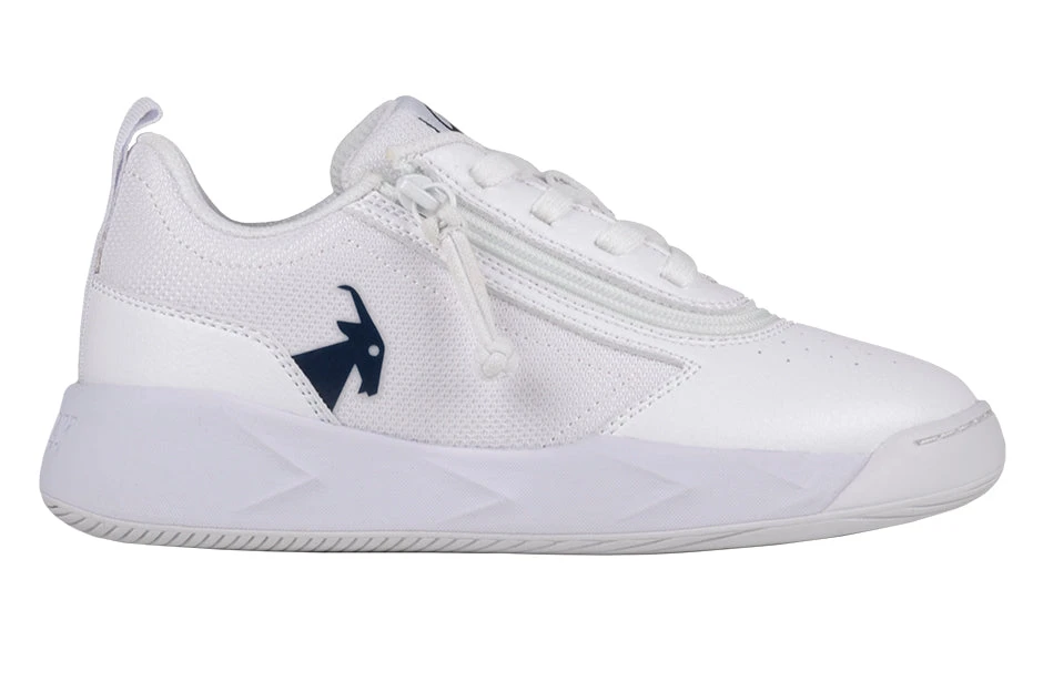 FINAL SALE - White/Navy BILLY Sport Court Athletic Sneakers 2 FINAL SALE - White/Navy BILLY Sport Court Athletic Sneakers - Image 2
