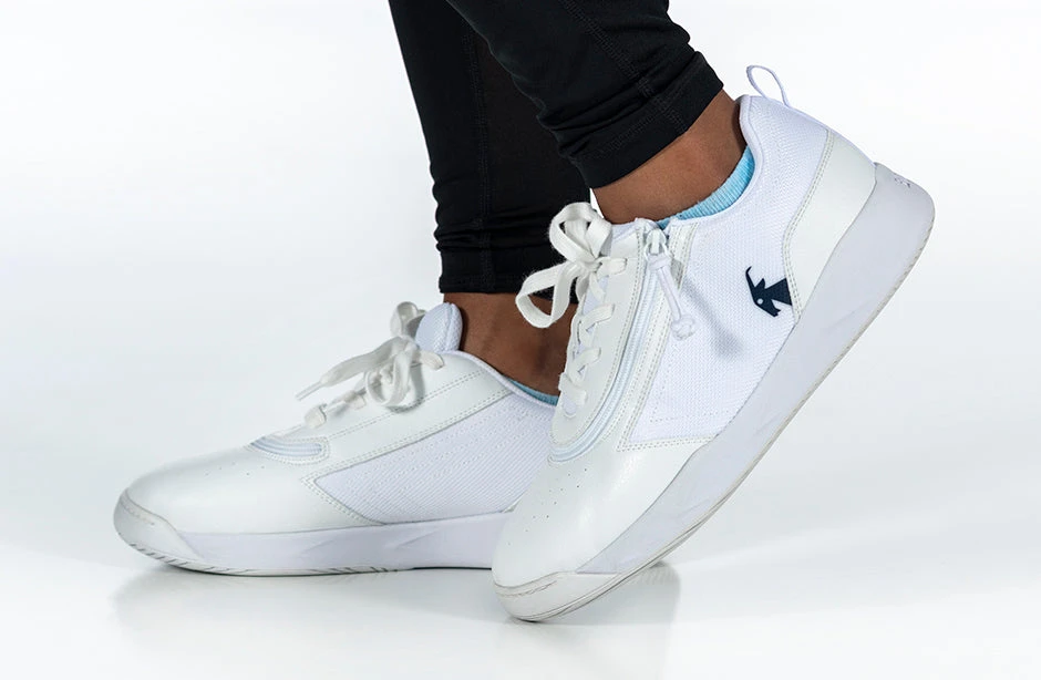 FINAL SALE - White/Navy BILLY Sport Court Athletic Sneakers 9 FINAL SALE - White/Navy BILLY Sport Court Athletic Sneakers - Image 9