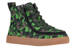 Billy Footwear 41 FINAL SALE - Green Dino BILLY Classic Lace High Tops