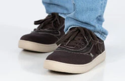 FINAL SALE - Men's Dark Brown/White Stitch BILLY Sneaker Low Tops -Billy Footwear BM22128 201 studio standing 2 940x614 1bc83b4a 3827 4fd0 9399 55a3e1bf53f2