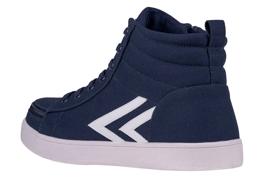 Men's Navy/White BILLY CS Sneaker High Tops 3 Men's Navy/White BILLY CS Sneaker High Tops - Image 3