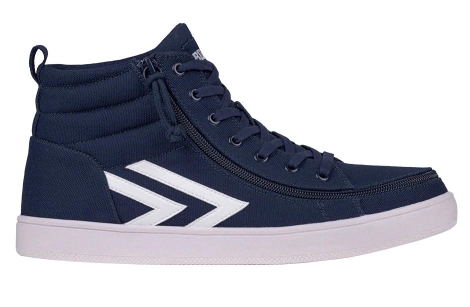 Men's Navy/White BILLY CS Sneaker High Tops 2 Men's Navy/White BILLY CS Sneaker High Tops - Image 2