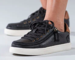 FINAL SALE - Women's Black (Brown Mustache) BILLY Low Sneakers -Billy Footwear BW20007 002 Studio3 880x704 1