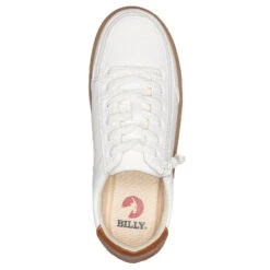FINAL SALE - Women's White (Brown Mustache) BILLY Low Sneakers -Billy Footwear BW20007 100 Top 880x880 73ac9c60 025f 4113 a70d 776f657ce254
