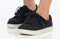 FINAL SALE - Women's Black Canvas BILLY Sneaker Low Tops -Billy Footwear BW22128 002 studio standing 2 940x614 bae78104 500f 4ea7 9e59 aa7319e02841