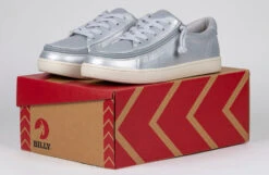 FINAL SALE - Women's Silver Grey Metallic BILLY Sneaker Low Tops -Billy Footwear BW22128 050 studio 1 940x614 efea3583 d8d0 4400 9169 5878624f9818