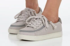 FINAL SALE - Women's Light Grey BILLY Sneaker Low Tops -Billy Footwear BW22128 051 studio standing 2 940x614 b5ef60e2 25a0 49bd a68e bfe5eafa18ec