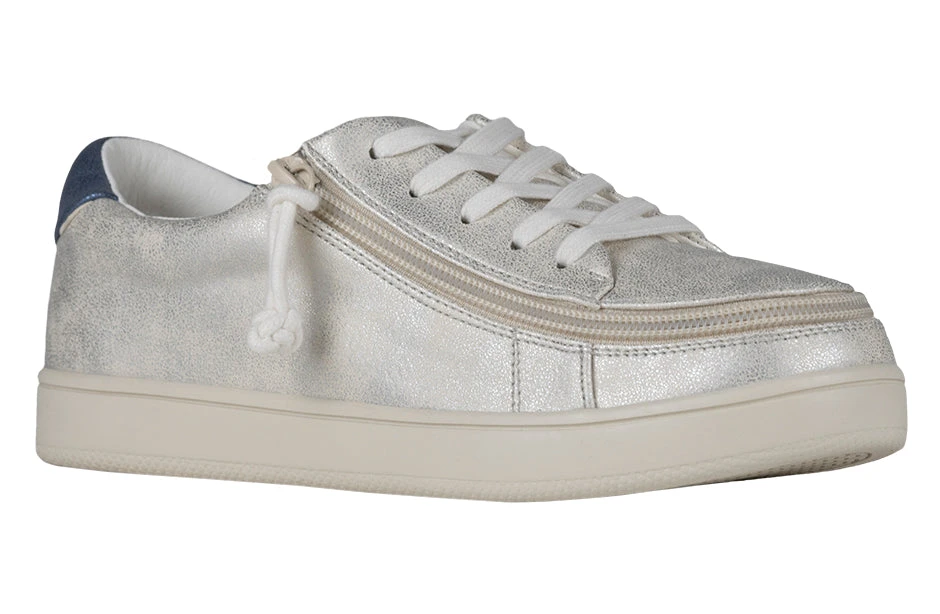 FINAL SALE - Women's White (Navy Mustache) BILLY Sneakers 1 FINAL SALE - Women's White (Navy Mustache) BILLY Sneakers