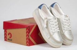 FINAL SALE - Women's White (Navy Mustache) BILLY Sneakers 16 FINAL SALE - Women's White (Navy Mustache) BILLY Sneakers -Billy Footwear BW22128 101 studio 2 940x614 a13b39ce f51a 407f a43a ee8e1ced2a8d