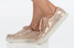 FINAL SALE - Women's Rose Gold BILLY Sneakers -Billy Footwear BW22128 680 studio standing 1 940x614 833c42c2 3f44 4594 9c30 d067f971f69d
