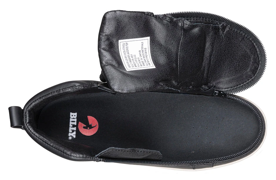 FINAL SALE - Women's Black BILLY Sneaker Lace Mid Tops 4 FINAL SALE - Women's Black BILLY Sneaker Lace Mid Tops - Image 4