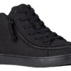 FINAL SALE - Women's Black To The Floor BILLY Sneaker Lace Mid Tops