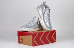 FINAL SALE - Women's Silver Grey Metallic BILLY Sneaker Lace Mid Tops -Billy Footwear BW22135 040 studio 3 940x614 0cde78b0 6ed0 4204 ae92 7362b9c8d691