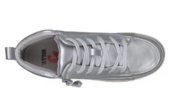 FINAL SALE - Women's Silver Grey Metallic BILLY Sneaker Lace Mid Tops -Billy Footwear BW22135 040 top 940x614 03cc690a 495c 4db0 a0f5 f49a2b70243b