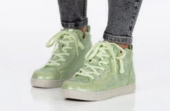 FINAL SALE - Women's Cucumber Green BILLY Sneaker Lace Mid Tops -Billy Footwear BW22135 330 studio standing 2 940x614 9b5e321e 66f4 449a 875d 02b749d31fba