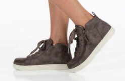 FINAL SALE - Women's Espresso BILLY Sneaker Lace Mid Tops -Billy Footwear BW22335 250 studio standing 1 940x614 233d5c64 4293 4650 9ddd 2db0128c6a4a