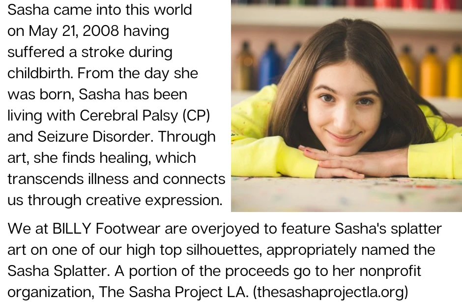 Sasha Splatter BILLY Classic Lace High Tops 3 Sasha Splatter BILLY Classic Lace High Tops - Image 3