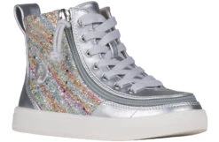 Billy Footwear 39 Silver Rainbow BILLY Classic Lace High Tops