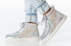 Silver Rainbow BILLY Classic Lace High Tops 20 Silver Rainbow BILLY Classic Lace High Tops -Billy Footwear bk23100 041 studio standing 1 940x614 52634022028 o