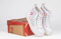 Rainbow Polka BILLY Classic Lace High Tops -Billy Footwear bk23100 111 onbox 2 940x614 52488793737 o
