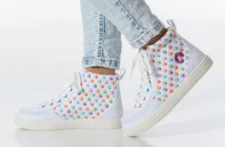 Rainbow Polka BILLY Classic Lace High Tops -Billy Footwear bk23100 111 studio standing 1 940x614 52633986105 o