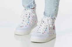 Rainbow Polka BILLY Classic Lace High Tops -Billy Footwear bk23100 111 studio standing 2 940x614 52633986195 o