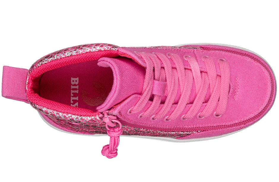 Fuchsia Snake BILLY Classic D|R II High Tops 4 Fuchsia Snake BILLY Classic D|R II High Tops - Image 4