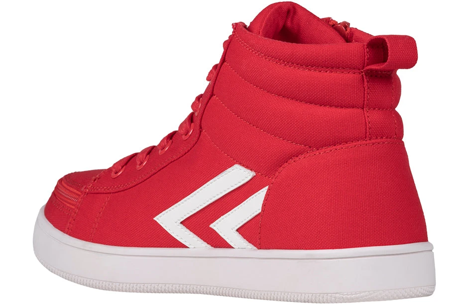 Men's Red/White BILLY CS Sneaker High Tops 3 Men's Red/White BILLY CS Sneaker High Tops - Image 3