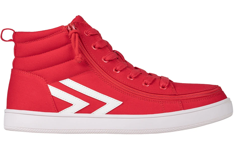 Men's Red/White BILLY CS Sneaker High Tops 2 Men's Red/White BILLY CS Sneaker High Tops - Image 2