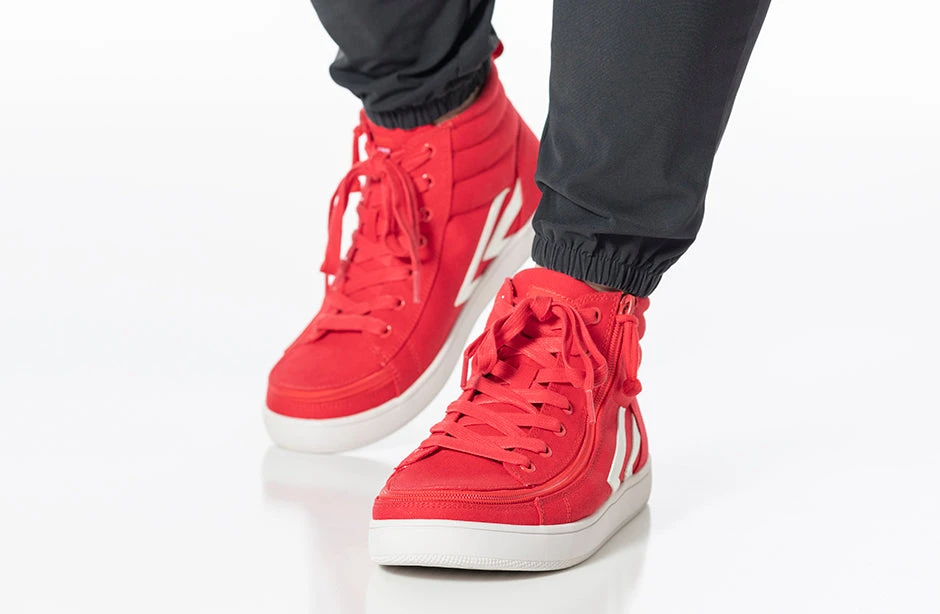Men's Red/White BILLY CS Sneaker High Tops 11 Men's Red/White BILLY CS Sneaker High Tops - Image 11