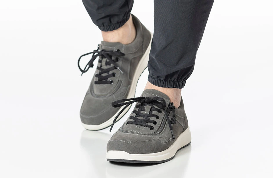 Men's Grey Suede BILLY Comfort Joggers 11 Men's Grey Suede BILLY Comfort Joggers - Image 11